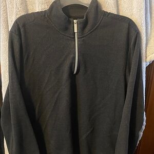 Perry Ellis Charcoal Zip-Up Sweater